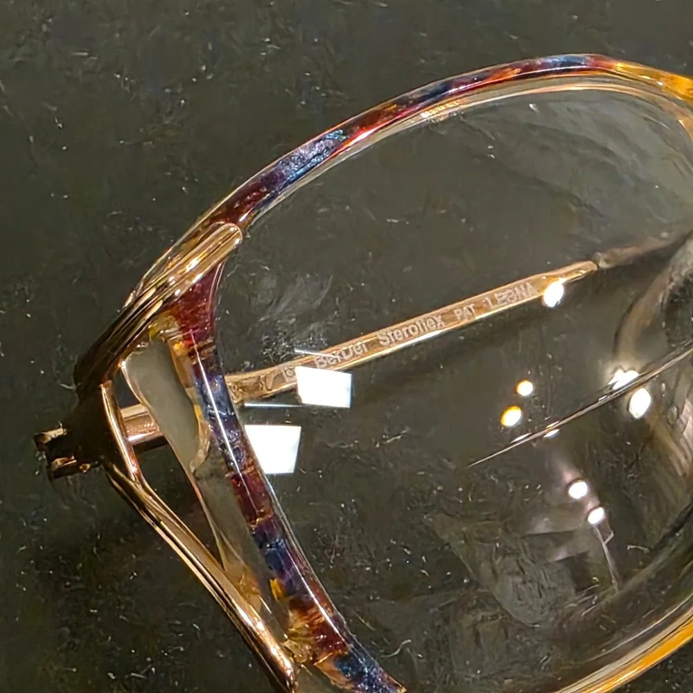 BerDel Sferoflex Eyeglasses Leona 125 Bluepink Oversized Square Italy Vintage